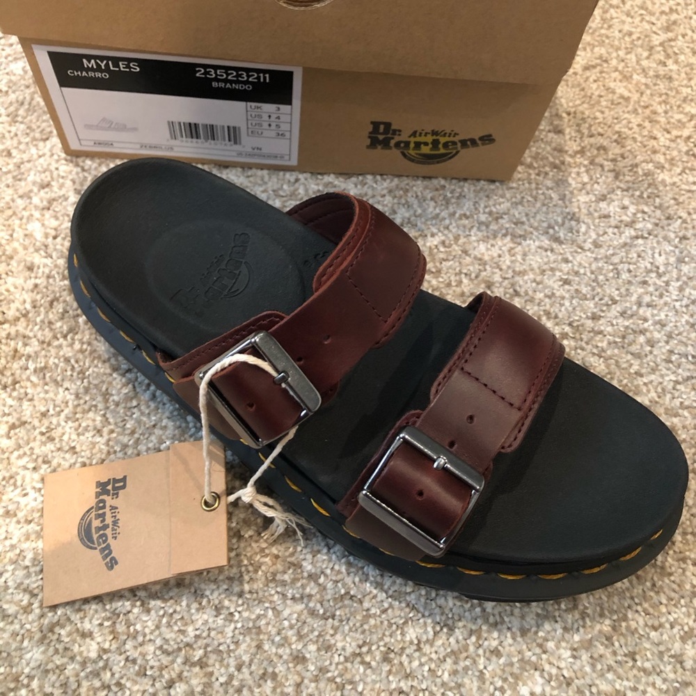 Doc martens Myles sandals slides charro NiB - Picture 9 of 11